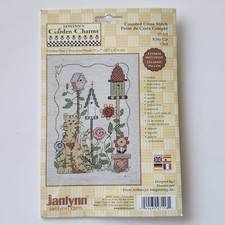 Counted Cross Stitch Janlynn Garden Charms KITTY CAT CHAT 27-118 5"X7" Unopened