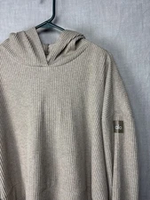 Alo Yoga Hoodie Womens L Cropped Ribbed Pullover Sweatshirt