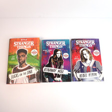 Stranger Things Book Lot of 3 Runaway Max (Pb) Rebel Robin (Pb) Lucas (HC)