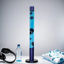 Grande lampada lava blu azzurro h:76 cm retrò festa lampada lava soggiorno ALAN