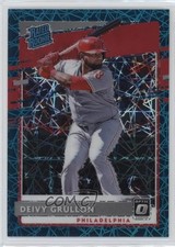 2020 Donruss Optic Rated Rookies Teal Velocity Prizm 31/35 Deivy Grullon 10ea