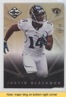 2013 Panini Limited Star Factor Gold 25/25 Justin Blackmon #12 READ 0b5