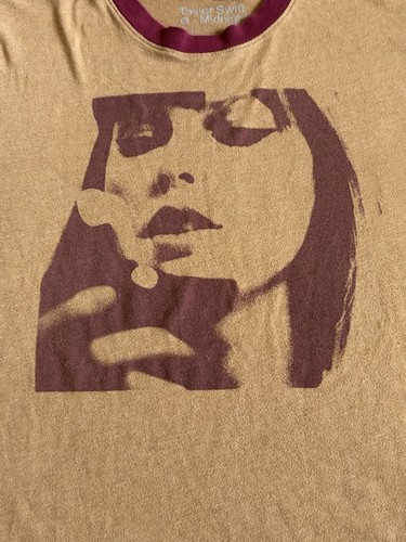 Taylor Swift Midnights Tour T Shirt Womens XL Ringer Album Cover Swiftie - Picture 2 of 8