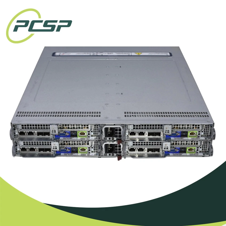 RUBRIK R6412 Supermicro X10DRT-B+ 8x Xeon E5-2630v4 2.2GHZ 512GB 2U 4-NODE Serve - Image 2 of 3