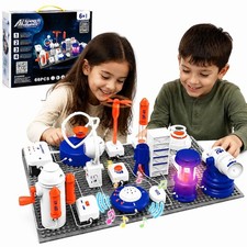 STEM Science Kit for Kids, 66 PCS Electronics Circuit Exploration Toy with 12...