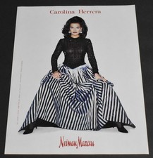 1995 Print Ad Sexy Fashion Long Legs Lady Heels Brunette Carolina Herrera Dress