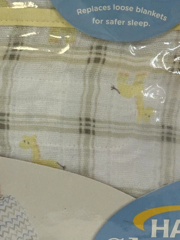 Saco de Dormir Halo Envoltura 3 Vías Estampado Jirafa Amarillo Talla S 3-6 Meses Nuevo Foto 4 de 4