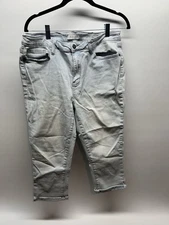 Judy Blue Distressed Faded Lt Blue Skinny Fit Capri Jeans 9/29 JB88238 NEW NWT