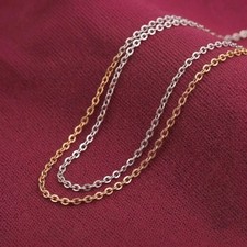 Stainless Steel Chain Bulk 1/1.5/2/2.5mm Necklace Chain Jewelry Making Findings