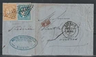 FRANCE , 1871,  MICHEL 40a, 41 III, YVERT 43 B, 46, BORDEAUX,  COVER TO LONDON