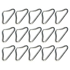 15 Pcs Professional Trampoline Buckles Triangle Rack Outdoor Rings