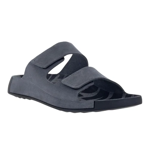 Sandali ECCO 2° Cozmo grigio e nero due bande slide uomo 13 13 5 EU 47 NUOVI con scatola
