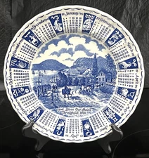 1990 Royal Crownford Norma Sterman Zodiac Calendar Plate Staffordshire England