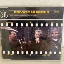 911 PRIVATE NUMBER (CD 1) (B63) 3 Track CD Single plus Picture Sleeve VIRGIN