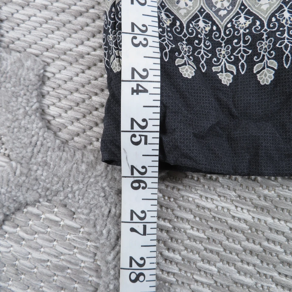 Pantalones Tommy Bahama De Colección Para Mujer 12 Negros Seda Pierna Ancha Boho Paisley Floral Foto 3 de 4