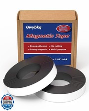 Magnetic Tape 2 Rolls 20 Feet Magnets with Strong Adhesive Backin