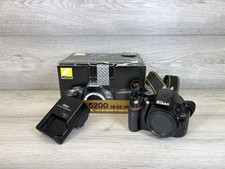 Nikon D5200 Digital SLR 24.1MP Camera Body Battery Charger Boxed - Tested