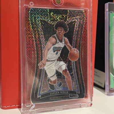 2024-25 Panini Select Jaylen Wells Red Mojo Prizm /20 Mezzanine Level Rookie RC