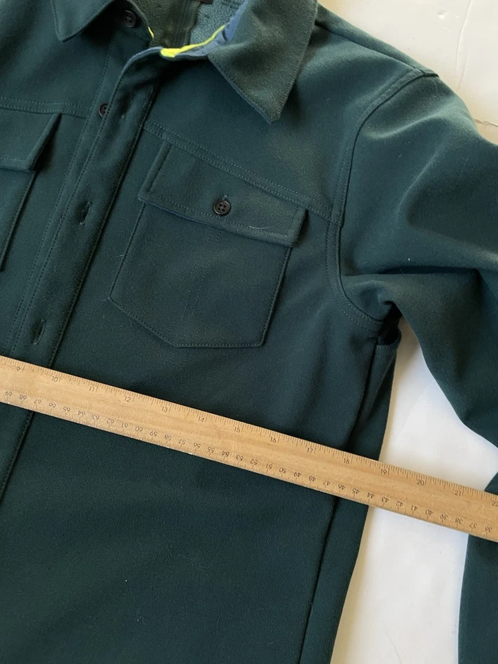 Camisa Térmica Pearl Izumi Rove Para Hombre Pequeña Verde Botón Delantero MTB Ciclismo Foto 4 de 4