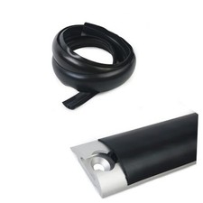 L-Track Dust Protector, 2m/6.56ft Rubber Cover, 1Pcs Full Track Coverage