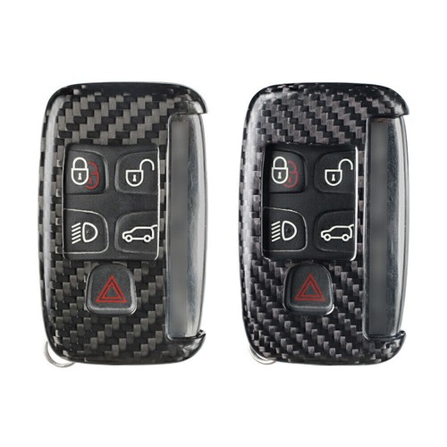 For Land Rover Range Rover Discovery Black Carbon Fiber Remote Key Shell Cover - Picture 4 of 8