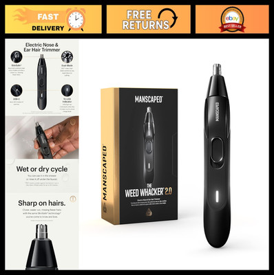 Electric Nose & Ear Hair Trimmer - 7,000 RPM, Rechargeable, Wet/Dry, Easy Clean