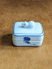 Antique Mouse Incense Container Ceramic Unused Showa Era Collector Item