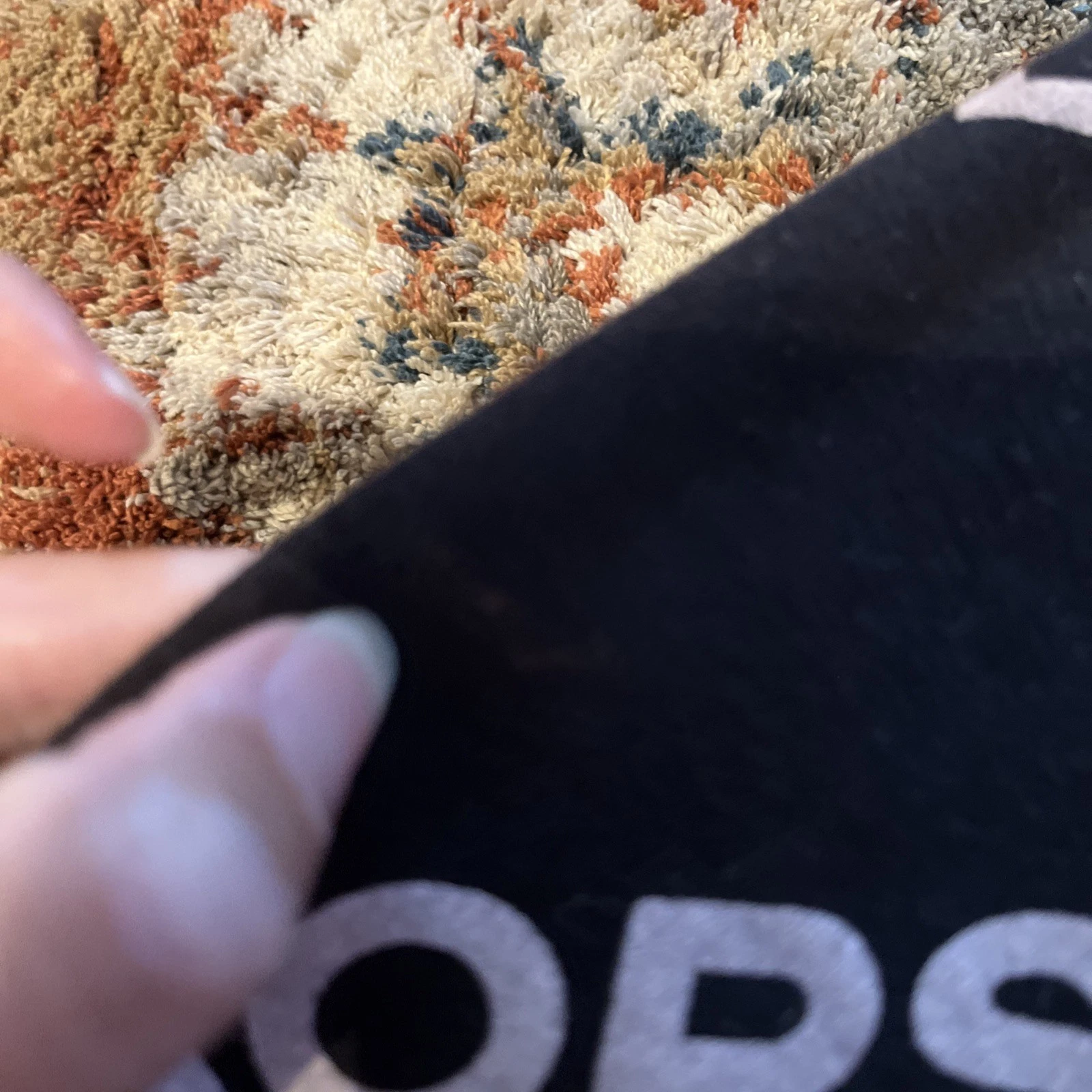 Felpa manica lunga Michael Kors monogramma verticale grande bianco e nero