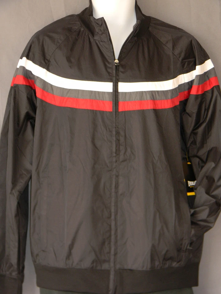 Everlast Jacket Mens XL Black Windbreaker Gym Training NEW Full Zip Boxing Coat - Image 2 of 4