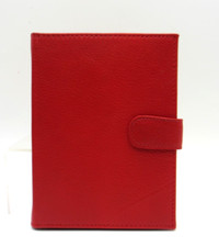 Photo Album Brag Book Leather Cover Holds 20 4x6" Photos Graphic Image RED