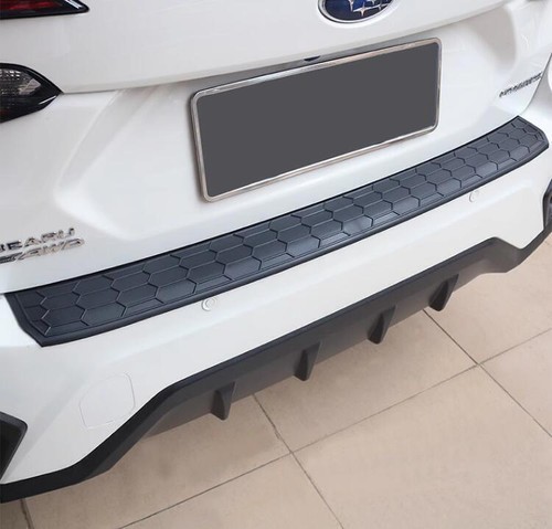 Para Subaru Crosstrek 2024-2025 negro PP parachoques trasero maletero alféizar accesorios - Imagen 7 de 8