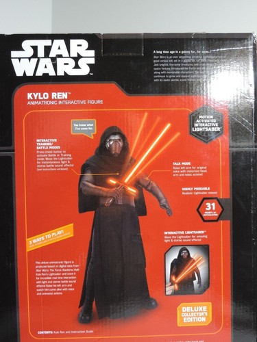 NEW Disney Star Wars The Force Awakens Kylo Ren Animatronic Interactive Figure - Picture 4 of 9