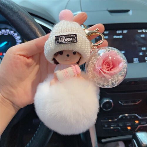 1X Moda Coche Llavero Regalo Precioso Suave y Lindo Llavero Lana Sombrero Bolso Colgante - Imagen 31 de 31