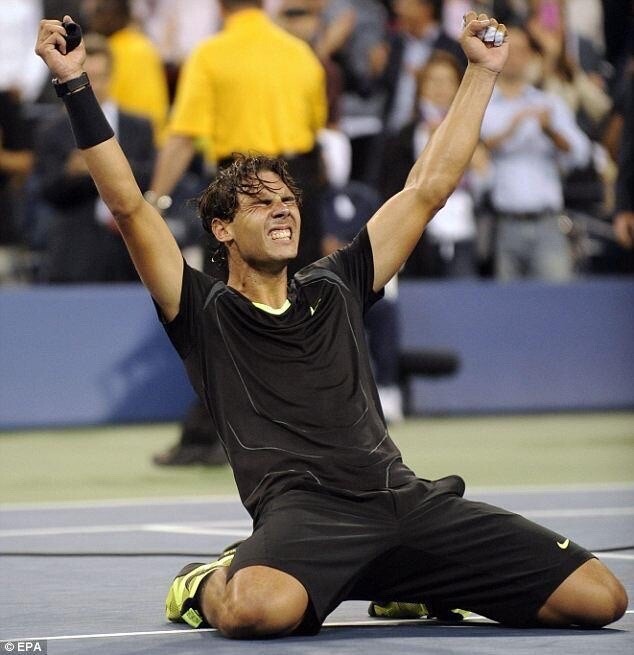 Rafael Nadal Nike 2010 US Open Night Shirt size:M(JPN L) RAFA | eBay