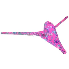 Mens Slim Cut Pouch Thong Bikini Underwear G-String T-back Stretchy Tangas