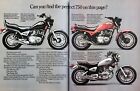 1982 Yamaha Maxim Seca Virago Motorcycles 16-page foldout Insert Brochure