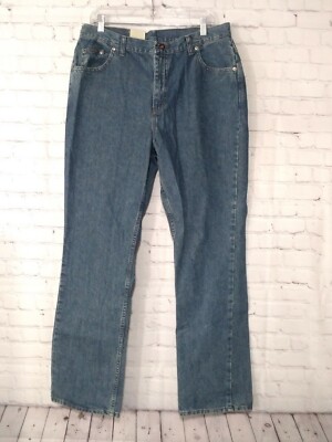 Riders By Lee Womens Jean Sz 18L Bootcut Mid Rise (34x35) Made in USA 