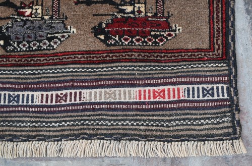 3 x 5 Handmade Vintage Afghan Tribal Small Persian Wool Best War Rug Carpet 3x5 - Picture 9 of 10