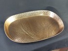 Aluminum Center Tray with Hammered Metal Finish Gold - Threshold