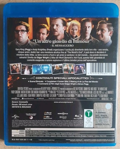 La fine del mondo 2013 BLU RAY Raro Fuori Catalogo Introvabile Simon Pegg - Foto 2 di 3