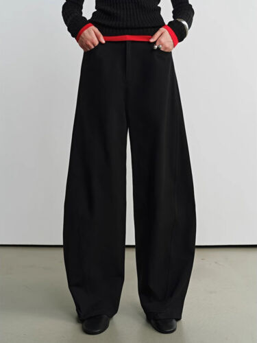 Pantalones informales de primavera de pierna ancha para mujer nuevos de algodón THE ROW - Imagen 13 de 20