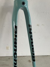 FORCELLA ROAD FORK 28" BIANCHI CELESTE  FULL CARBON  NEW NOS NUOVA  Bian-ol2-rd