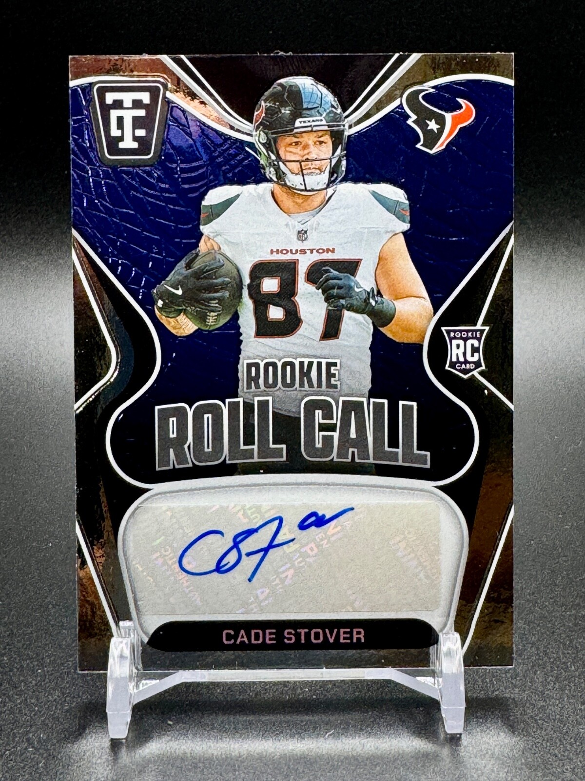 Cade Stover Panini National Treasures Rookie Treasures Autographs #CSR Blue