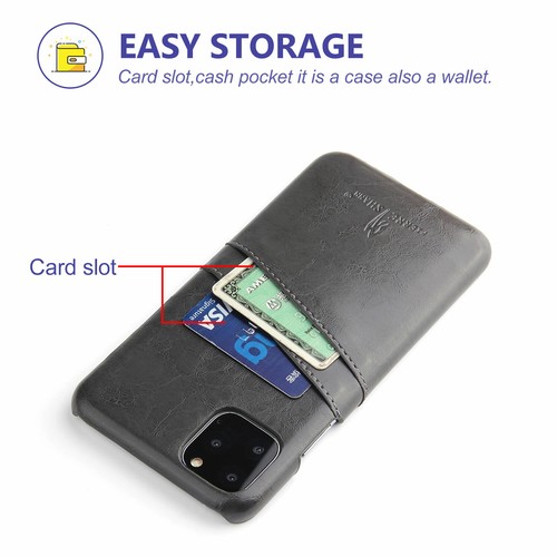 Leather Wallet Credit Card Slots Case Cover For iPhone 12 11 13 14 15 16Pro Max - Picture 25 of 40