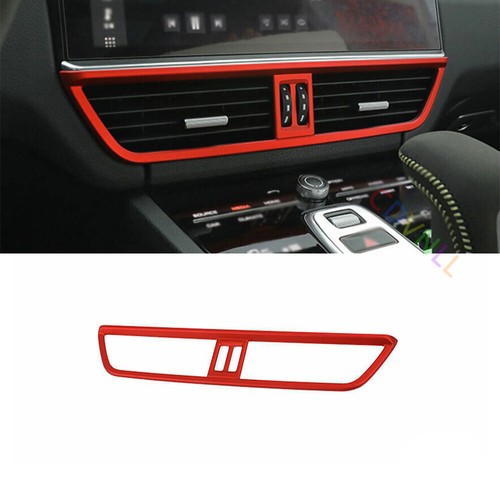 For Porsche Cayenne 20182022 Bright Red Central Console Air Outlet