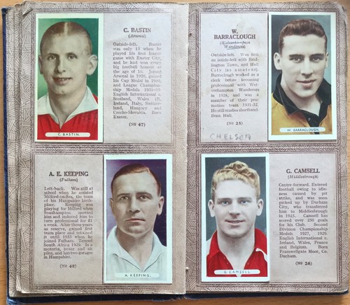 1934 Ardath Famous Footballers Middlesbrough Camsell & Birmingham Stoker 2 cards - Picture 8 of 10