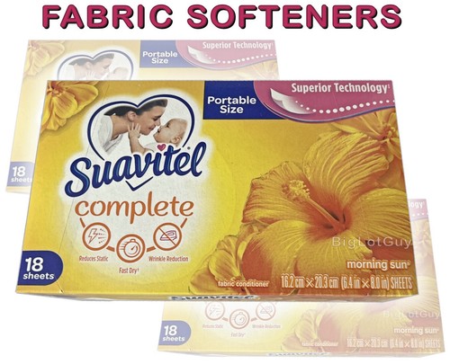 Suavitel Completo Suavitel Aroma Sol Mañana Suavizante de Telas Fragante 18 Sábanas de Lavandería - Imagen 1 de 7