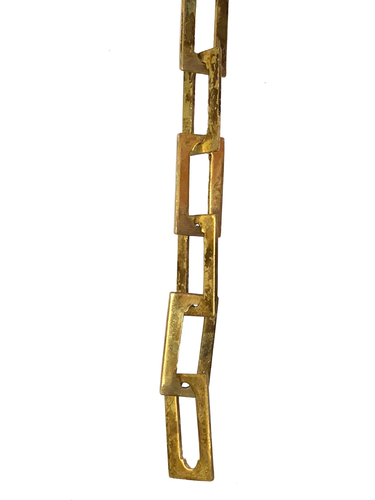 NEUF : Chaîne Style Art & Artisanat, Fabriquée Main - Laiton Solide VENDU PAR LA COUR (3 fT) - Photo 3/6