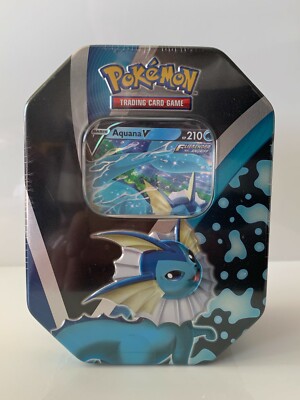 Pokèmon TIN Box Aquana V Schwert & Schild Sammelkarten 2021 DE NEU & OVP Sealed