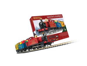 santa toy train set